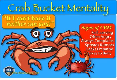 crab mentality example|Don't Be A Crab: How Crab Mentality Impacts Individuals and .